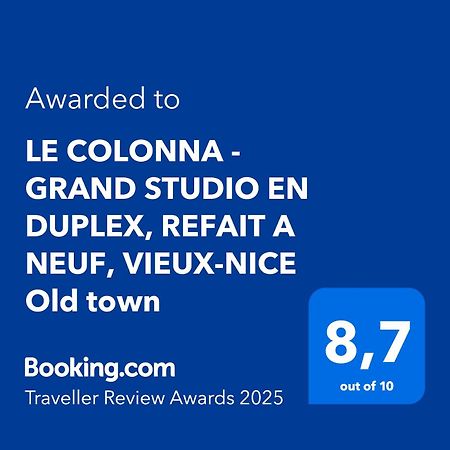Le Colonna - Grand Studio En Duplex, Refait A Neuf, Vieux-Nice Old Town Apartamento Exterior foto