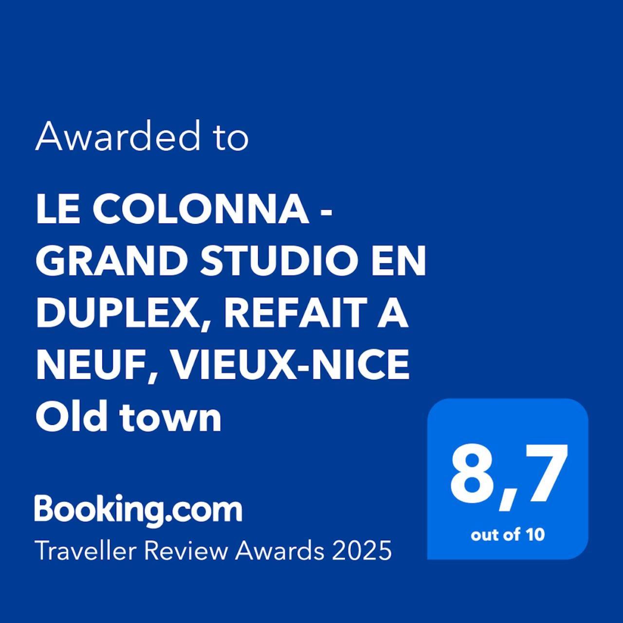 Le Colonna - Grand Studio En Duplex, Refait A Neuf, Vieux-Nice Old Town Apartamento Exterior foto